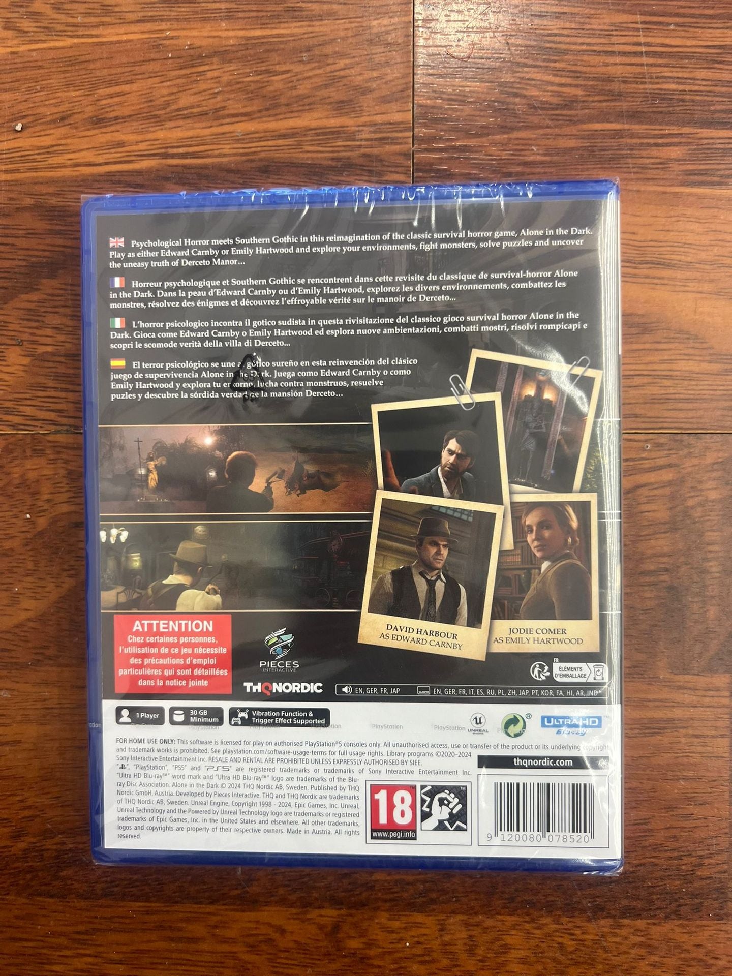 Alone In The Dark PS5 UK/FR/IT/ES Alone In The Dark PS5 UK/FR/IT/ES